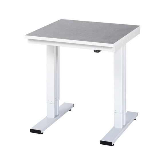 RAU workbench electrically height-adjustable 750x800x720-1120 mm top 25 mm - Workbench