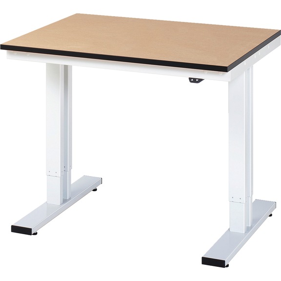 RAU workbench electrically height-adjustable 1000x800x720-1120 mm top 22 mm - Workbench