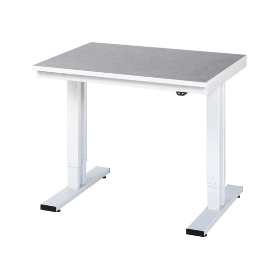 RAU workbench electrically height-adjustable 1000x800x720-1120 mm top 25 mm - Workbench