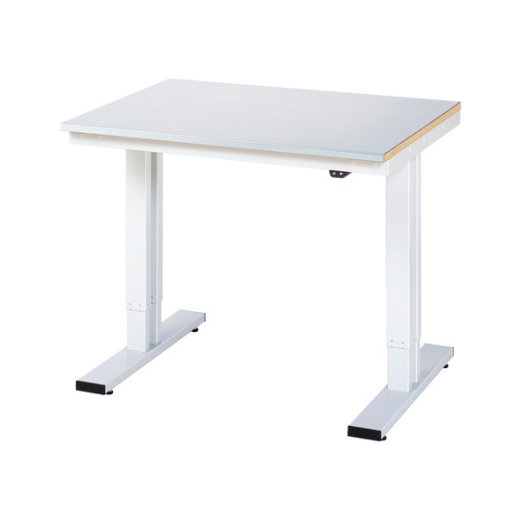 RAU Werktisch elektrisch höhenverstellbar 1000x800x720-1120 mm Stahlblech 25 mm - Werktisch