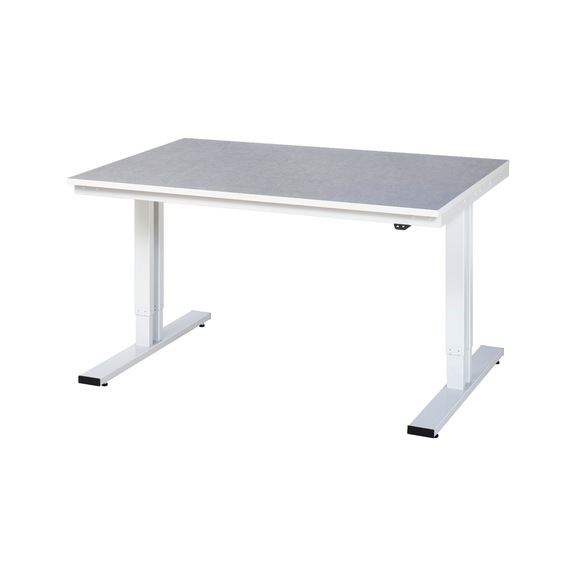 RAU workbench electrically height-adjustable 1500x1000x720-1120 mm top 25 mm - Workbench