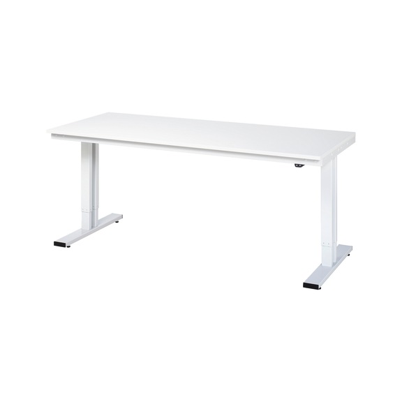RAU Werktisch elektrisch höhenverstellbar 2000x800x720-1120 mm Melaminharz 22 mm - Werktisch