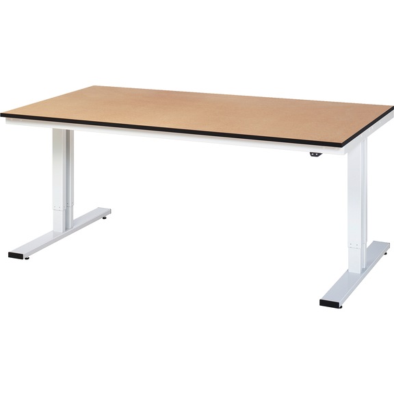 RAU workbench electrically height-adjustable 2000x1000x720-1120 mm top 22 mm - Workbench