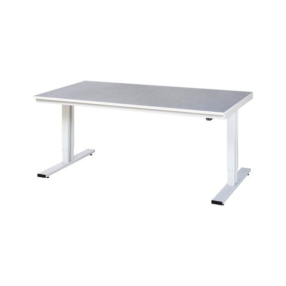RAU workbench electrically height-adjustable 2000x1000x720-1120 mm top 25 mm - Workbench