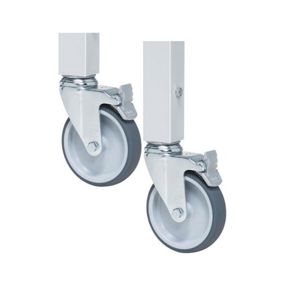 RAU castor set with expander attachment 2 swivel castors with brakes - Organizational insert for drawer