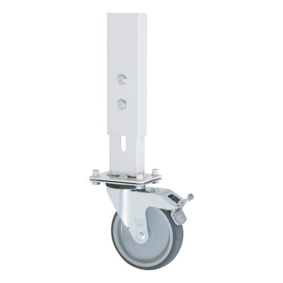 RAU castor set work table series Tom 4 swivel castors with brakes - Operating equipment, workshop equipment (accessories, other)