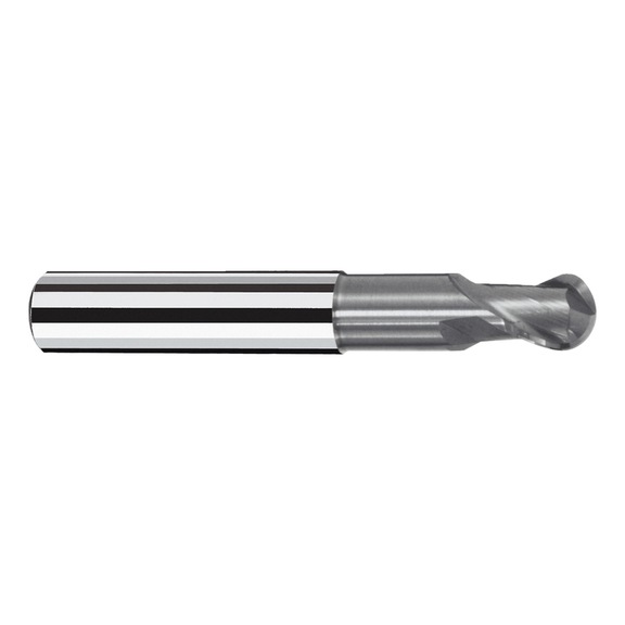 X7500140 FRAISA, Kugelkopffräser SpheroX ø2/6x57/3 r1 z2 - 7500, VHM-Kugelkopffräser