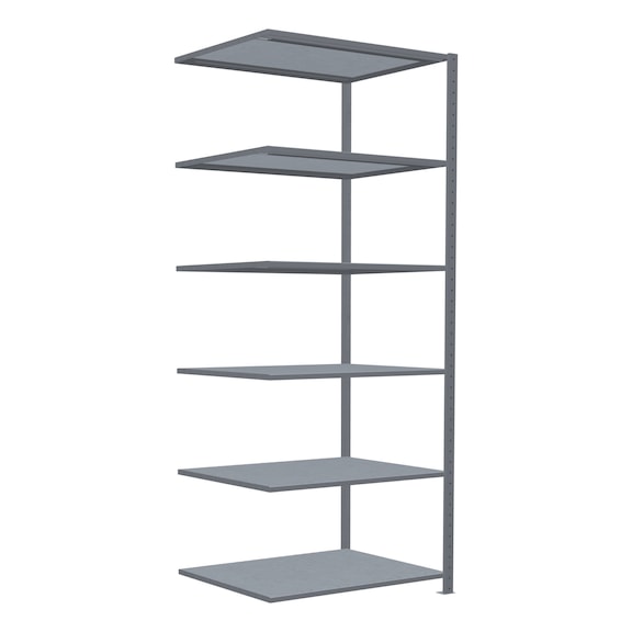 SCHULTE add-on shelving Steck MULTIplus150 galvanized 6 shelves 2500x1000x800 No. 12586 - Shelving (workshop)