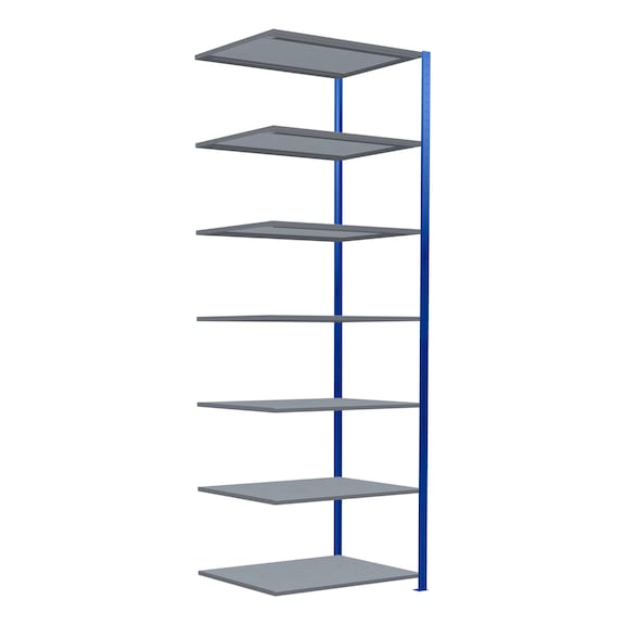 SCHULTE add-on shelving Steck MULTIplus150 galvanized/7 shelves 3000x1000x800 No. 12587-B - Shelving (workshop)