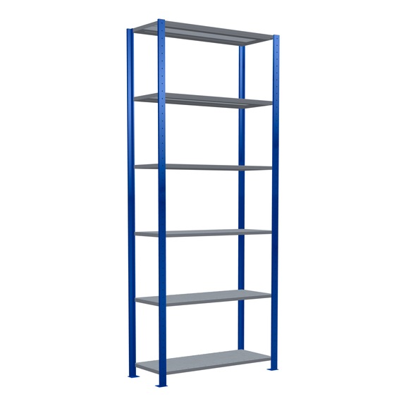 SCHULTE Basic shelving Steck MULTIplus150 galvanized/6 shelves 2500x1000x400 No. 12641-B - Shelving (workshop)