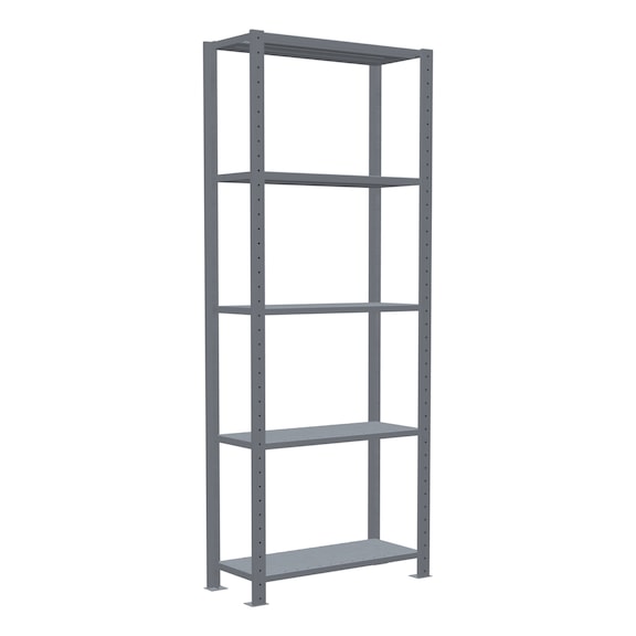 SCHULTE basic shelving Steck MULTIplus150 galvanized 5 shelves 2000x750x300 No. 12730-75 - Shelving (workshop)