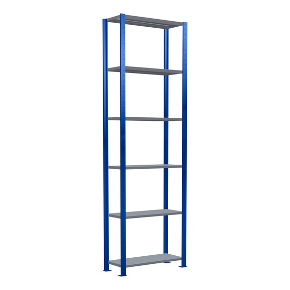 SCHULTE Basic shelving Steck MULTIplus150 /6 shelves 2500x750x300 No. 12731-75-B - Shelving (workshop)