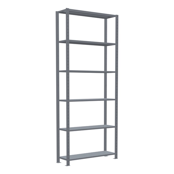 SCHULTE Basic shelving Steck MULTIplus150 galvanized 6 shelves 2500x1000x300 No. 12731 - Shelving (workshop)