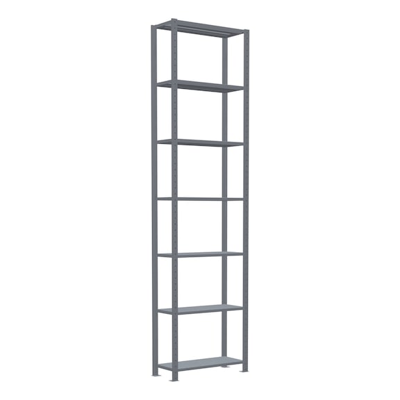 SCHULTE basic shelving Steck MULTIplus150 galvanized 7 shelves 3000x750x300 No. 12732-75 - Shelving (workshop)