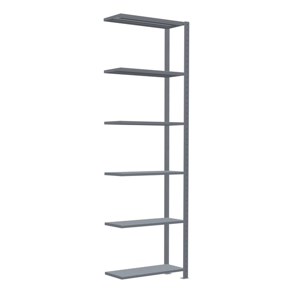 SCHULTE add-on shelf Steck MULTIplus150 galvanized 6 shelves 2500x750x300 No. 12736-75 - Shelving (workshop)