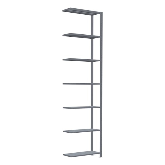SCHULTE add-on shelving Steck MULTIplus150 galvanized 7 shelves 3000x750x300 No. 12737-75 - Shelving (workshop)