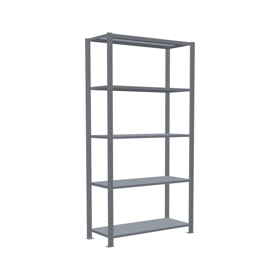 SCHULTE basic shelving Steck MULTIplus150 galvanized 5 shelves 2000x1000x400 No. 12740 - Shelving (workshop)
