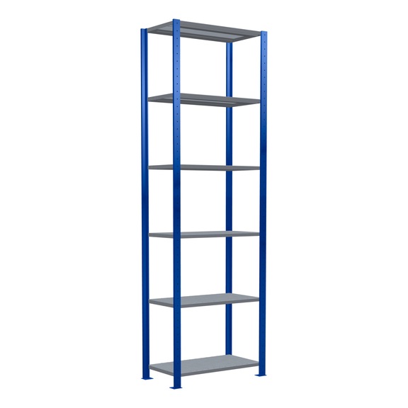 SCHULTE Basic shelving Steck MULTIplus150 /6 shelves 2500x750x400 No. 12741-75-B - Shelving (workshop)
