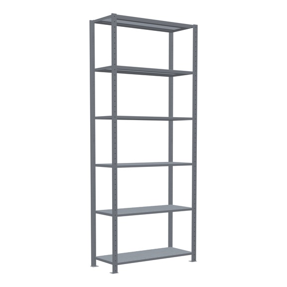SCHULTE Basic shelving Steck MULTIplus150 galvanized 6 shelves 2500x1000x400 No. 12741 - Shelving (workshop)