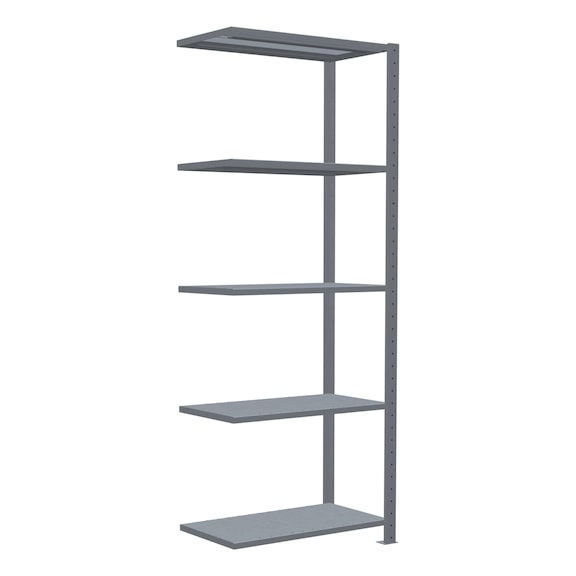 SCHULTE add-on shelving Steck MULTIplus150 galvanized 5 shelves 2000x750x400 No. 12745-75 - Shelving (workshop)