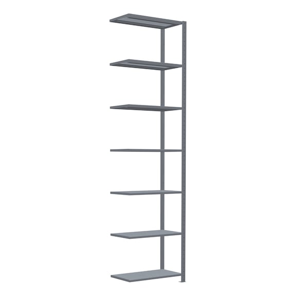 SCHULTE add-on shelving Steck MULTIplus150 galvanized 7 shelves 3000x750x400 No. 12747-75 - Shelving (workshop)