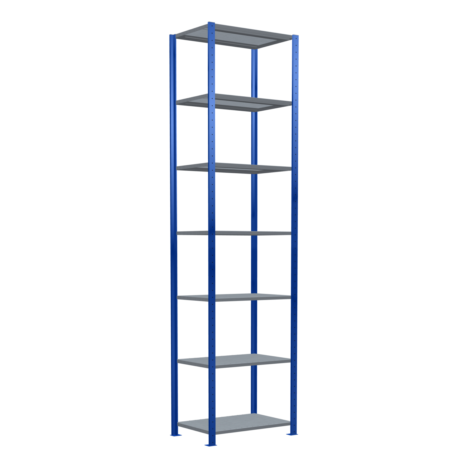 SCHULTE Basic shelving Steck MULTIplus150 /7 shelves 3000x750x500 No. 12752-75-B - Shelving (workshop)