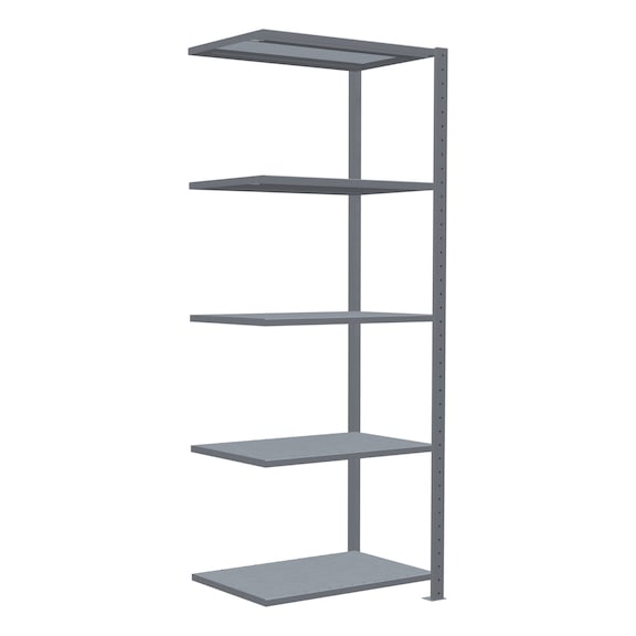 SCHULTE add-on shelving Steck MULTIplus150 galvanized 5 shelves 2000x750x500 No. 12755-75 - Shelving (workshop)