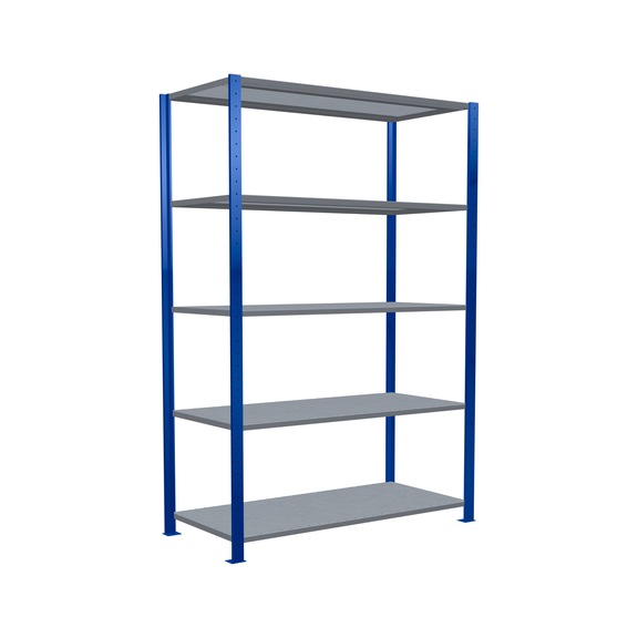 SCHULTE Basic shelving Steck MULTIplus150 /5 shelves 2000x1300x600 No. 12760-130-B - Shelving (workshop)