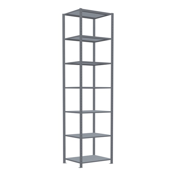 SCHULTE basic shelving Steck MULTIplus150 galvanized 7 shelves 3000x750x600 No. 12762-75 - Shelving (workshop)