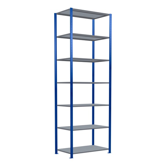 SCHULTE basic shelving Steck MULTIplus150 galvanized/7 shelves 3000x1000x600 No. 12762-B - Shelving (workshop)