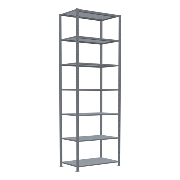 SCHULTE basic shelving Steck MULTIplus150 galvanized 7 shelves 3000x1000x600 No. 12762 - Shelving (workshop)