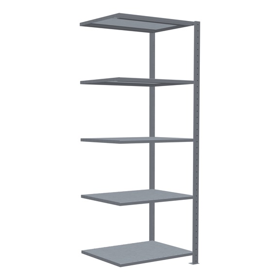 SCHULTE add-on shelving Steck MULTIplus150 galvanized 5 shelves 2000x750x600 No. 12765-75 - Shelving (workshop)