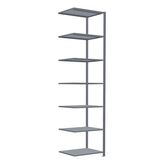 SCHULTE add-on shelving Steck MULTIplus150 galvanized 7 shelves 3000x750x600 No. 12767-75 - Shelving (workshop)