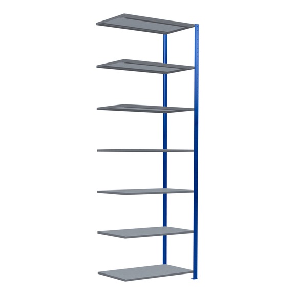 SCHULTE add-on shelving Steck MULTIplus150 galvanized/7 shelves 3000x1000x600 No. 12767-B - Shelving (workshop)