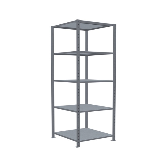 SCHULTE basic shelving Steck MULTIplus150 galvanized 5 shelves 2000x750x800 No. 12780-75 - Shelving (workshop)