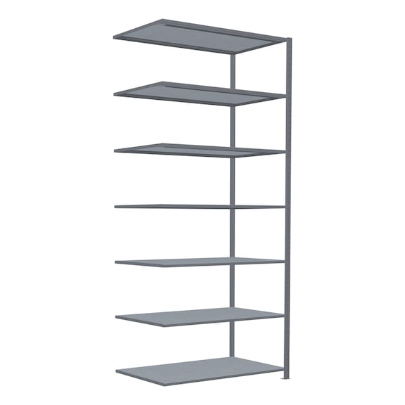 SCHULTE add-on shelving Steck MULTIplus150 7 shelves 3000x1300x800 No. 12787-130 - Shelving (workshop)