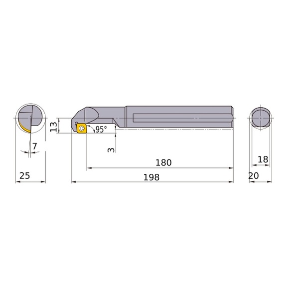 S20QSCZCR09 MITSUBISHI, Innendrehhalter - SCZC, Innendrehhalter, Bohrstange