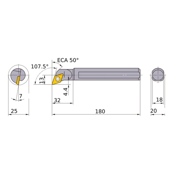 S20QSDQCL11 MITSUBISHI, Innendrehhalter - SDQC, Innendrehhalter, Bohrstange
