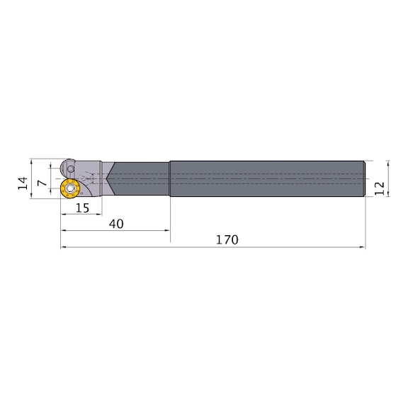 MITSUBISHI MATERIALS ARX35R142SA12LW MITSUBISHI, Schaftfr&auml;ser - ARP, Wendeschneidplatenfr&auml;ser