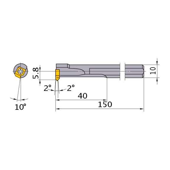 FSL5110R MITSUBISHI, Innendrehhalter, Einstechen - FSL, Innendrehhalter, Einstechen