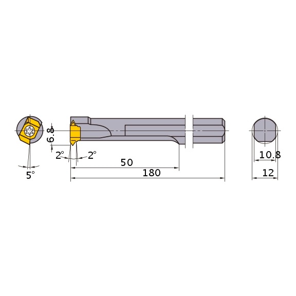MITSUBISHI MATERIALS FSL5112R MITSUBISHI, Innendrehhalter, Einstechen - FSL, Innendrehhalter, Einstechen