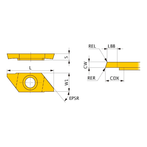 CTAT10120V5RN-B MS6015 MITSUBISHI, WSP, Drehen, beschichtet - CTAT, Wendeschneidplatte, Kleinteilefertigung