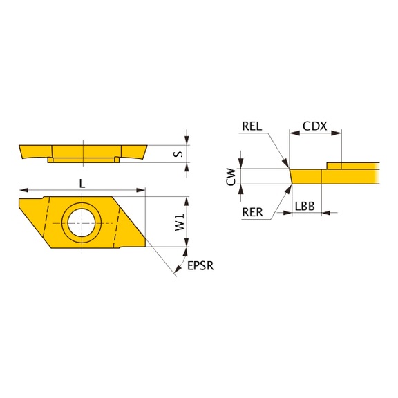 CTAT1012000RR VP15TF MITSUBISHI, WSP, Drehen, beschichtet - CTAT, Wendeschneidplatte, Kleinteilefertigung