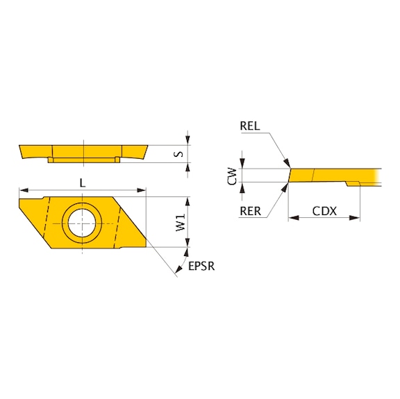 CTAT10120V5LL-B VP15TF MITSUBISHI, WSP, Drehen, beschichtet - CTAT, Wendeschneidplatte, Kleinteilefertigung