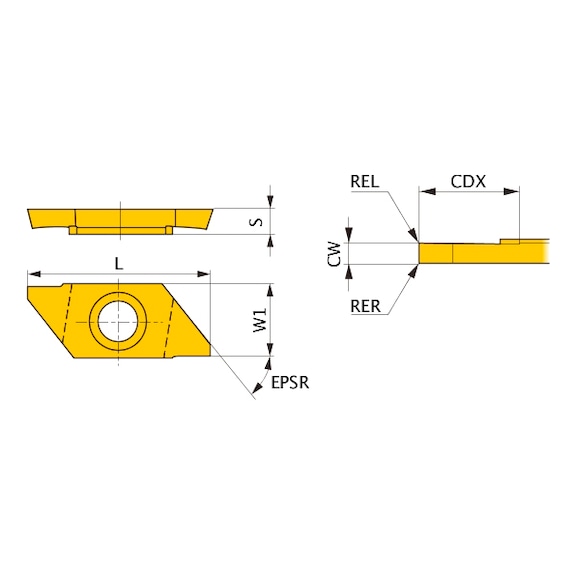 CTAT15120V5RN-B VP15TF MITSUBISHI, WSP, Drehen, beschichtet - CTAT, Wendeschneidplatte, Kleinteilefertigung
