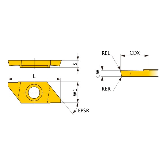 MITSUBISHI MATERIALS CTAT15120V5RR-B VP15TF MITSUBISHI, WSP, Drehen, beschichtet - CTAT, Wendeschneidplatte, Kleinteilefertigung