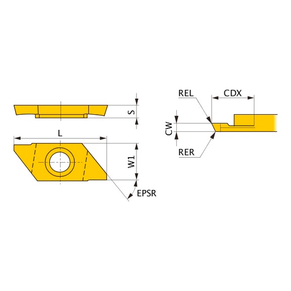 MITSUBISHI MATERIALS CTAT15120V5RR-BX VP15TF MITSUBISHI, WSP, Drehen, beschichtet - CTAT, Wendeschneidplatte, Kleinteilefertigung