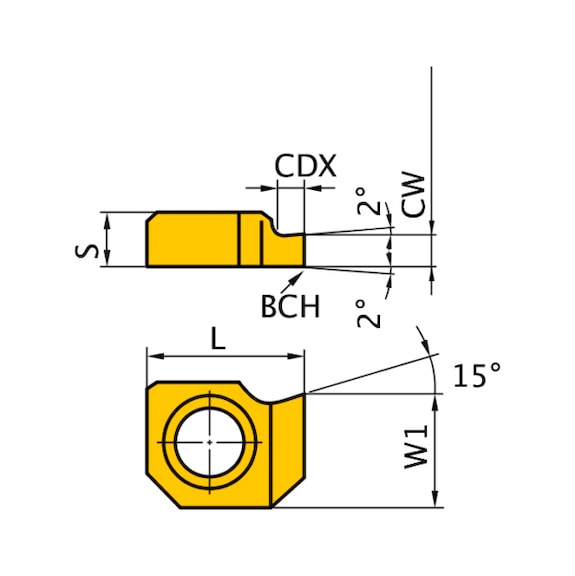 MLG1020L UTI20T MITSUBISHI, WSP, Einstechen, unbeschichtet - MLG, Wendeschneidplatte, Stechdrehen