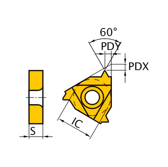 MMT16IR140NPT VP10MF MITSUBISHI, WSP, Gewindeschneiden, beschichtet - MMT16IR, Wendeschneidplatte, Gewindedrehen