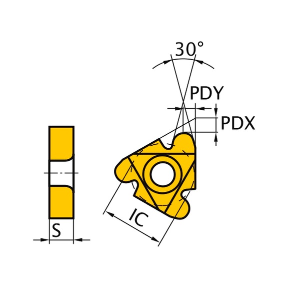 MMT22IR040RD VP10MF MITSUBISHI, WSP, Gewindeschneiden, beschichtet - MMT22IR, Wendeschneidplatte, Gewindedrehen
